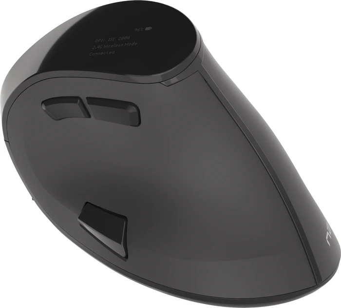 Natec Euphonie Vertical Wireless Mouse schwarz, USB/Bluetooth