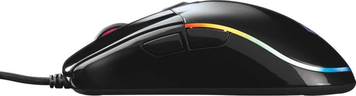 Deltaco RGB Gaming Mouse, schwarz glänzend, USB
