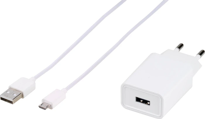 Vivanco Adaptive Charge Schnellladeset inkl. USB USB-C Kabel 1m für Samsung 15W weiß