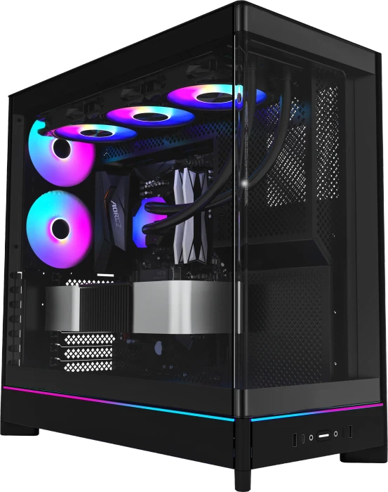 Montech HS02 Pro Black, Glasfenster
