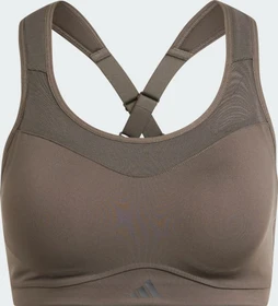 adidas TLRD Impact Training High Support Sport-BH shadow olive (Damen)