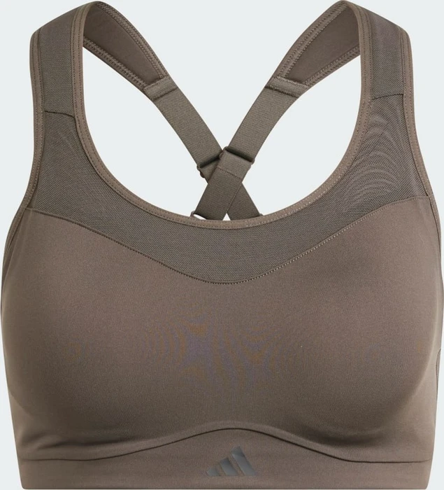 adidas TLRD Impact Training High Support Sport-BH shadow olive (Damen)