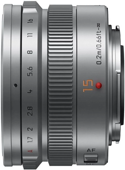 Panasonic Leica DG Summilux 15mm 1.7 ASPH silber