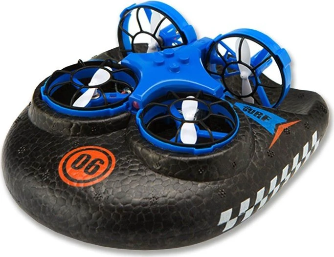 Amewi Trix 3in1 Drohne Luftkissenfahrzeug blau