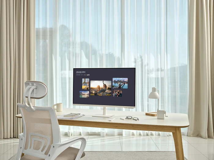 Samsung Smart Monitor M8 M80C Warm White, 27"
