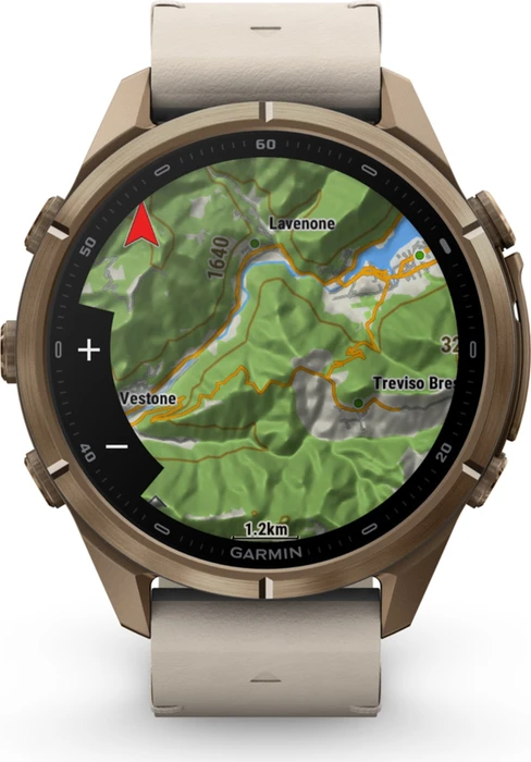 Garmin Fenix 9 Pro inReach 43mm autumn gold titanium/bone leather