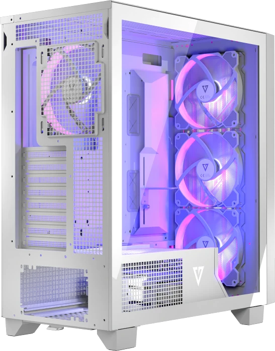 Modecom Volcano Perun Apex ARGB 3F White, Glasfenster