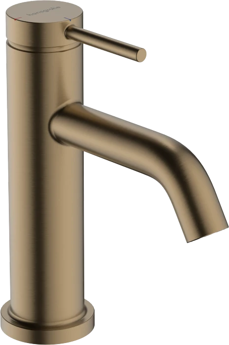 Hansgrohe Tecturis S Einhebel-Waschbeckenarmatur 80 CoolStart EcoSmart+ mit Zugstangen-Ablaufgarnitur brushed bronze