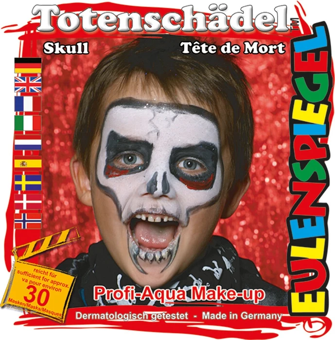 Eulenspiegel Totenschädel Schmink-Palette