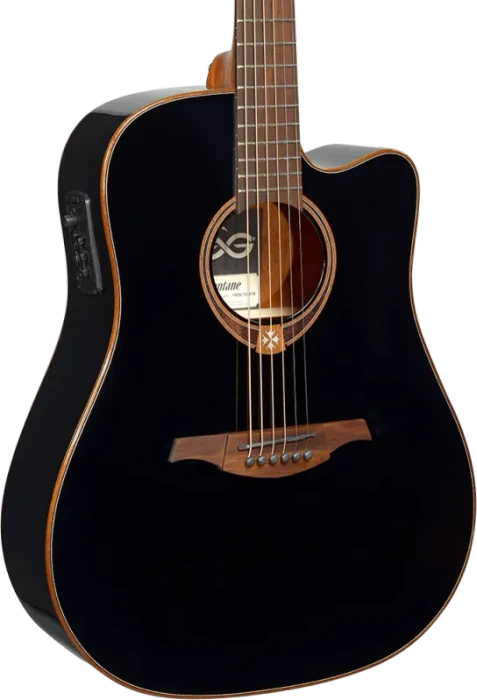 LAG Tramontane 118 Dreadnought Cutaway schwarz (T118DCE-BLK) – Bild 6