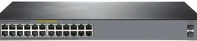 HP OfficeConnect 1920S 24G Rackmount Gigabit Smart Switch, 24x RJ-45, 2x SFP, 370W PoE+ (JL385A)
