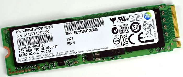 Samsung SSD XP941 512GB, M.2 2280 / M-Key / PCIe 2.0 x4
