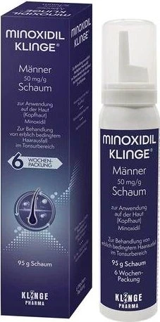 Minoxidil Klinge Männer 50mg/g Schaum, 95g