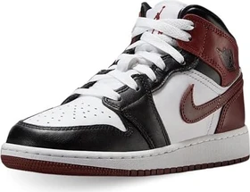Nike Air Jordan 1 Mid SE white/black/dark pony (Junior)
