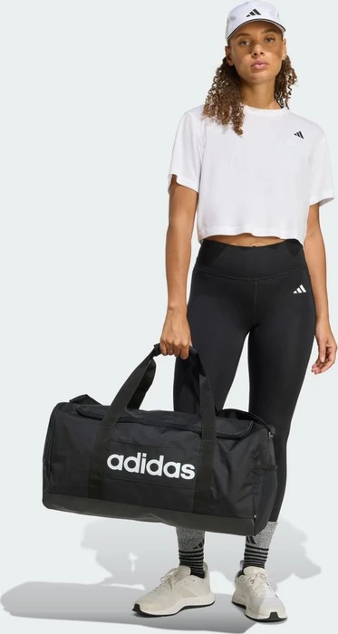 adidas Linear Duffelbag M Sporttasche schwarz/weiß