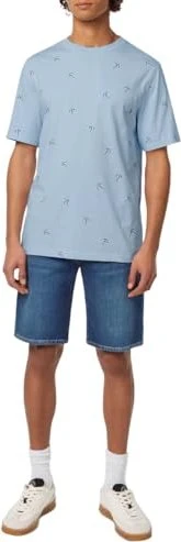 Scotch & Soda Printed T-Shirt kurzarm shirting blue (Herren)