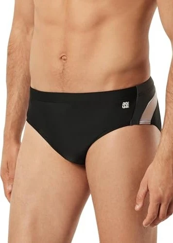 Schiesser Nautical Active Slip Badehose schwarz (Herren)