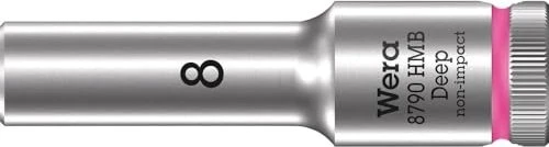 Wera 8790 HMB Deep Außensechskant Steckschlüssel 3/8", 8x64mm