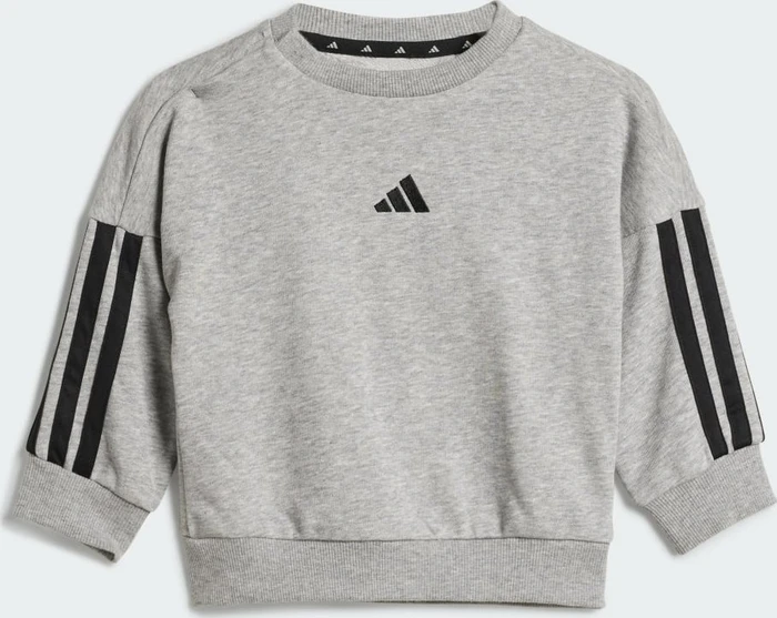 adidas Essentials Trainingsanzug medium grey heather/clear pink (Junior)