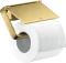 Hansgrohe AXOR Universal Softsquare Toilettenpapierhalter mit Deckel polished gold optic Vorschaubild