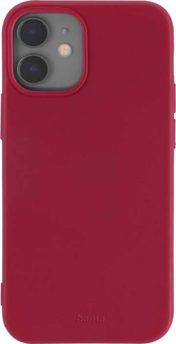 Hama Cover Finest Feel für Apple iPhone 12 Mini rot