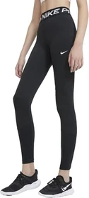 Nike Pro Dri-FIT Hose lang schwarz/weiß (Junior)