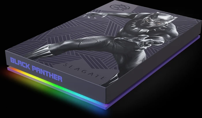 Seagate FireCuda Gaming HDD - Black Panther Special Edition, 2TB, +Rescue, USB 3.0 Micro-B
