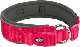 Trixie Premium Halsband, extra breit, M-L, Fuchsia/Grafit