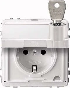 Merten Aquadesign SCHUKO-Steckdose, polarweiß