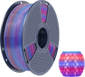 Sunlu PLA Transparent Rainbow-02, mehrfarbig, Spule, 1.75mm, 1.00kg
