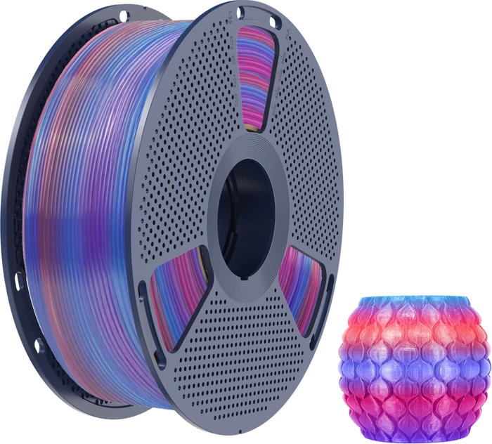 Sunlu PLA Transparent Rainbow-02, mehrfarbig, Spule, 1.75mm, 1.00kg