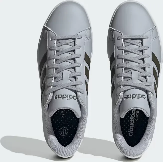 adidas Grand Court 2.0 halo silver/shadow olive/cloud white