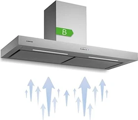 Klarstein Limelight 120 Wand-Dunstabzugshaube edelstahl