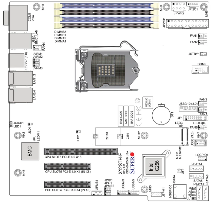 Supermicro X12STH-F, bulk (Intel 1200)