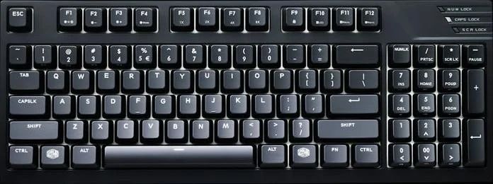 Cooler Master MasterKeys Pro M, LEDs weiß, White, MX BROWN, USB, DE