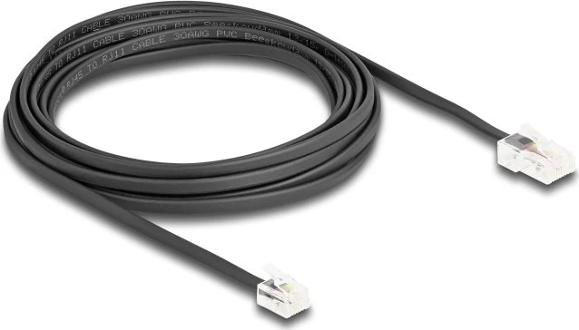 DeLOCK Telefonkabel RJ-45 [Stecker] auf RJ-11 [Stecker] 5m schwarz
