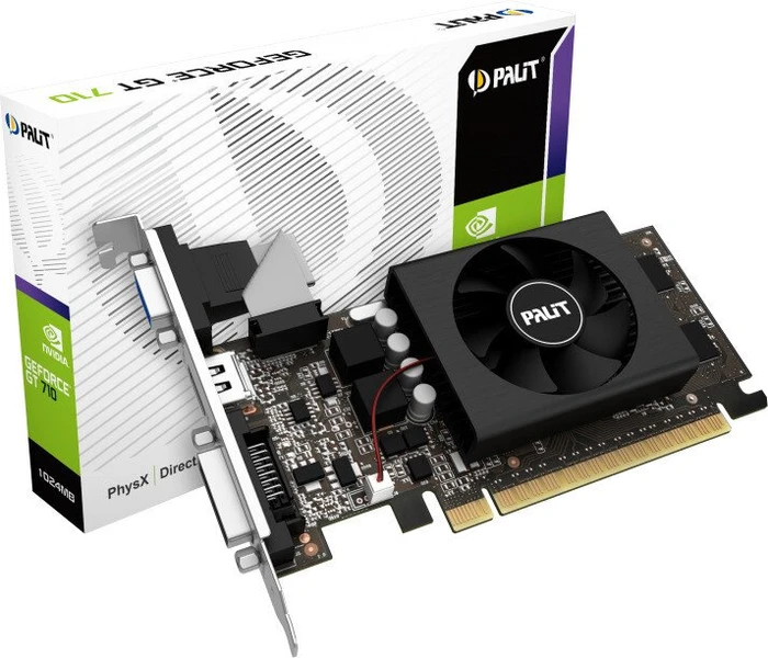 Palit GeForce GT 710, 1GB GDDR5, VGA, DVI, HDMI