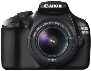 Canon EOS 1100D schwarz mit Objektiv EF-S 18-55mm 3.5-5.6 IS II