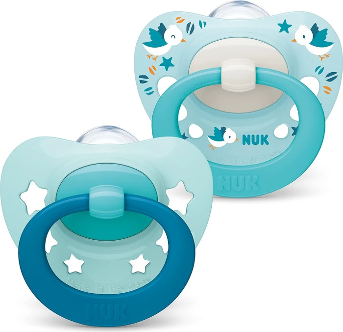NUK Signature Silikon Schnuller 0-6M, 2er-Pack