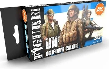 AK-Interactive 3rd Gen Acrylic Colors Figure Series IDF Uniform Colors Farbset, 6-tlg.