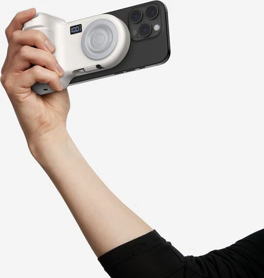 Belkin Stage PowerGrip magnetischer Kamerahalter mit Powerbank sandfarben