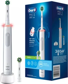 Oral-B Pro 3 3000 CrossAction weiß + 2 Aufsteckbürsten