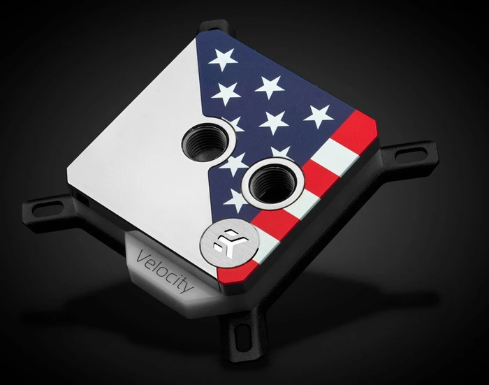 EK Water Blocks Quantum Line EK-Quantum Velocity Honor D-RGB AMD, Black Nickel, Stars & Stripes
