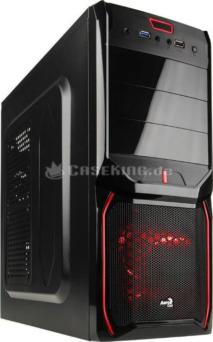 AeroCool V3X Advance Devil Red Edition, schallgedämmt