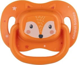Canpol Babies Cute Animals Schnuller, 18+M, Silikon, orange