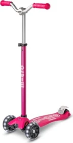Micro Maxi Micro Deluxe Pro LED Kickboard pink
