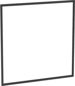 Geberit Abdeckrahmen für Geberit ONE Spiegelschrank, UP-Montage, Breite 60cm, schwarz matt/Aluminium pulverbeschichtet