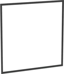 Geberit Abdeckrahmen für Geberit ONE Spiegelschrank, UP-Montage, Breite 60cm, schwarz matt/Aluminium pulverbeschichtet