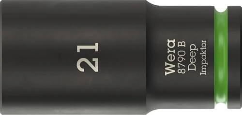 Wera 8790 B Impaktor Deep Außensechskant Steckschlüssel 3/8", 21x63mm