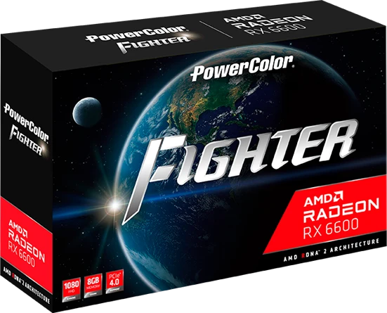 PowerColor Fighter Radeon RX 6600, 8GB GDDR6, HDMI, 3x DP